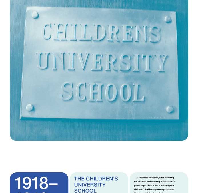 1918–1919: THE CHILDREN’S UNIVERSITY SCHOOL