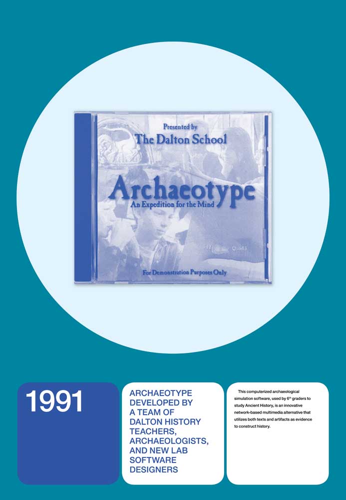 1991: ARCHAEOTYPE DEVELOPED BY A TEAM OF DALTON HISTORY TEACHERS, ARCHAEOLOGISTS, AND NEW LAB SOFTWARE DESIGNERS