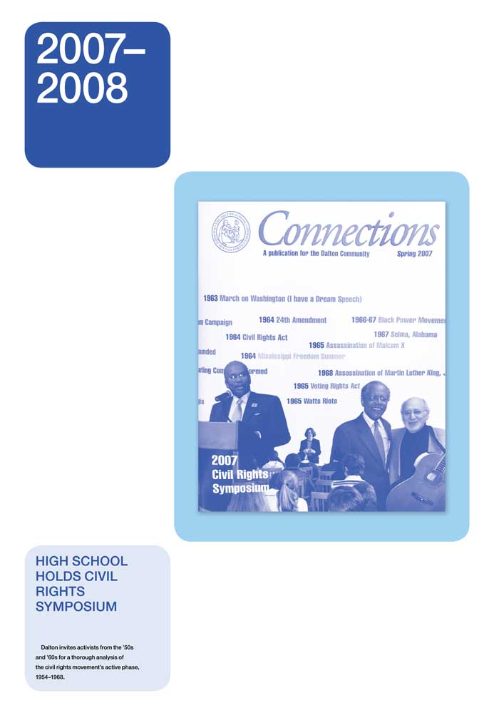 2007–2008: HIGH SCHOOL HOLDS CIVIL RIGHTS SYMPOSIUM