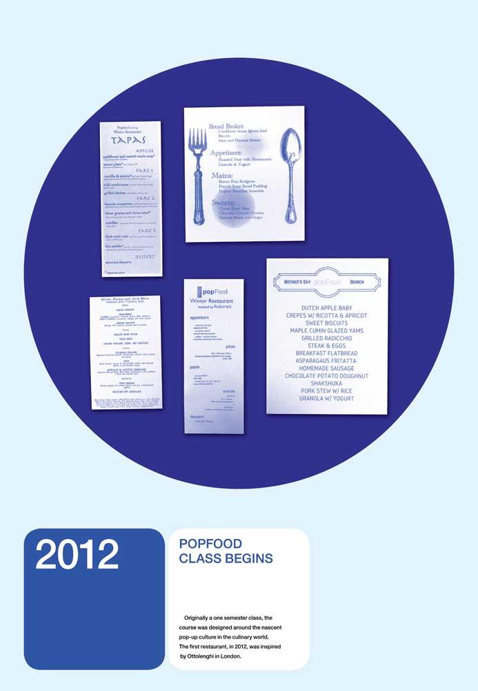 2012: POPFOOD CLASS BEGINS
